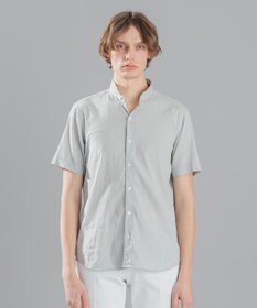 JOSEPH HOMME リネンストレッチブロード ウィングカラー半袖シャツ