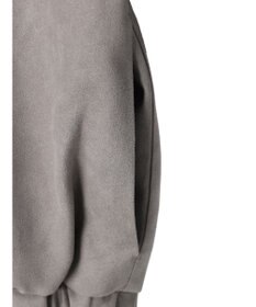 Green Parks スウェード調ギャザーブルゾン