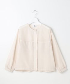 J.PRESS LADIES L Pe リネン シアー スラブ ノーカラー ブルゾン