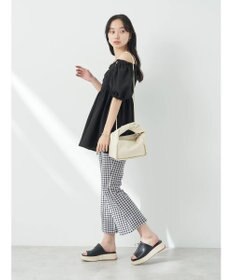 earth music&ecology ２ｗａｙショルダーシャーリングチュニック