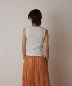 GRACE CONTINENTAL モノグラムニットトップ