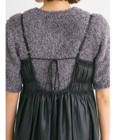 Green Parks レザー風キャミワンピース