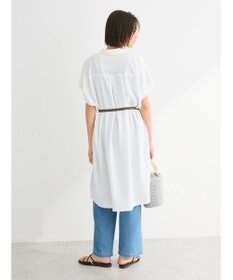 Green Parks ＳＥＴ２点　合皮ベルト＋ミディシャツワンピース