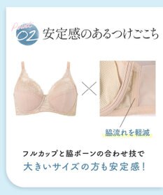 Wing ブラジャー 汗のベタつきや不快感を軽減 背中すっきり 自然なまる胸メイク 【夏のうすかるブラ】 フルカップブラ 春 夏 KB2173 ウイング／ワコール