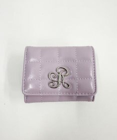 WEGO イニシャルパーツキルティングガマ口ウォレット