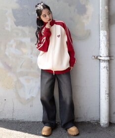 WEGO 【ユニセックスITEM/MLサイズ展開】ラグランライントラックジャケット