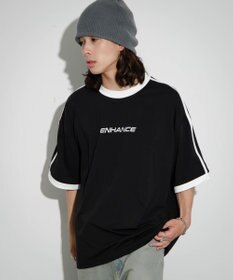 WEGO 【ユニセックス着用ITEM/MLサイズ展開】バックロゴラインリンガーT