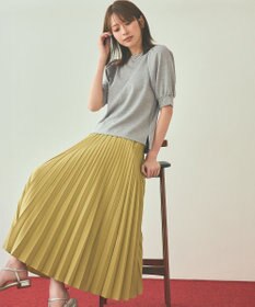 ANY SIS S シャイニーラメパフスリーブ カットソー