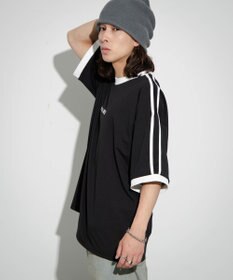 WEGO 【ユニセックス着用ITEM/MLサイズ展開】バックロゴラインリンガーT