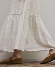 GRACE CONTINENTAL ティアードエンブロイダリースカート