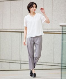 J.PRESS LADIES 【イージーケア】シアーストライプ カットソー