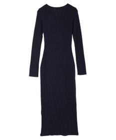 Green Parks タイトシルエットリブニットワンピース