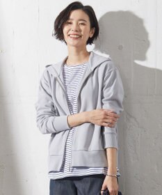 J.PRESS LADIES URAKE フーディー ジップアップ パーカー