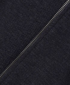JOSEPH ABBOUD 【ジャージー/ストレッチ/軽量】トップメランジピケ スタンドジップアウター