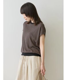 AMERICAN HOLIC 接触冷感フレンチスリーブニットプルオーバー