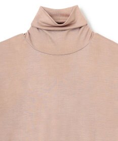 BEIGE， Washable Silk / Hi-neck Long Sleeve T ハイネック Tシャツ