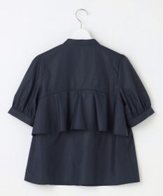 Feroux 【洗える】バンドカラーパールボタン ブラウス