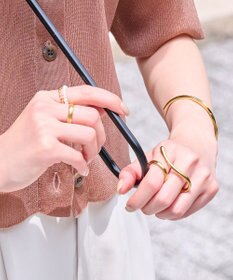 Phoebe 【伸びるリング】バブルフィットリング　パール4mm