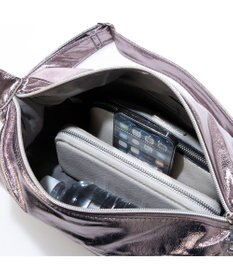 UNBILLION カシュカシュ cachecache / メタリックハーフムーンショルダー