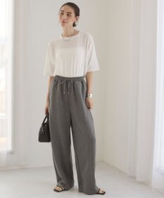 WEGO 【ANGIE VINTAGE/ウエストゴム】ポンチカーブパンツ