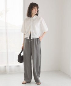 WEGO 【ANGIE VINTAGE/ウエストゴム】ポンチカーブパンツ