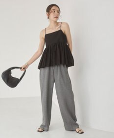WEGO 【ANGIE VINTAGE/ウエストゴム】ポンチカーブパンツ