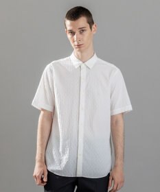 JOSEPH HOMME 新柄【ストレッチ】ハムサジャガードストレッチ　レギュラーカラー半袖シャツ