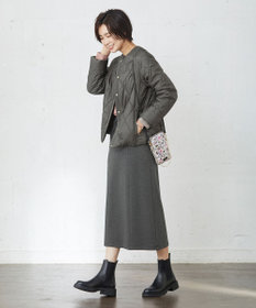 J.PRESS LADIES 高密度タフタ キルティング ショート コート