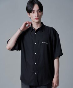 WEGO 【速乾/しわになりにくい/MLサイズ展開】アムンゼンワンポイントBIGシャツ（SS）