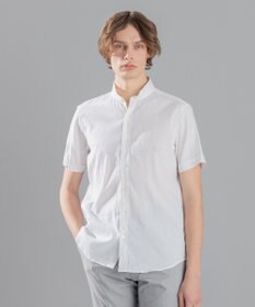 JOSEPH HOMME リネンストレッチブロード ウィングカラー半袖シャツ