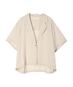 AMERICAN HOLIC ドロスト開襟ニュアンスジャケット