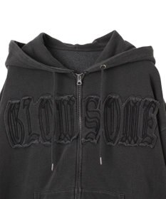 WEGO ヴィンテージウォッシュパッチワークBIGZIPパーカー