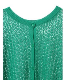 Green Parks 透かし柄ポンチョニットカーディガン