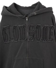 WEGO ヴィンテージウォッシュパッチワークBIGZIPパーカー