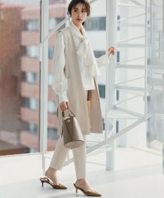 UNFILO 【15サイズ展開】BEAUTY MOVE スティックパンツ アイボリー