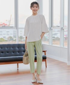 Tiaclasse 【小倉優子さん着用・洗える】カラーテーパードパンツ