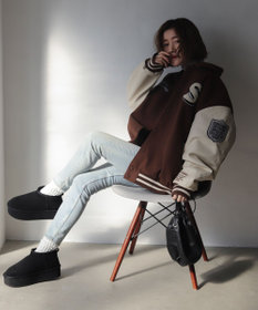 WEGO 【25年秋冬新作/ユニセックス着用ITEM/SMLサイズ展開】メルトンワッペンスタジャン