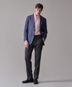 J.PRESS MEN 【Peppin Merino Comfort】【ウォッシャブル可 / 折り目加工】バーズアイ スラックス / ノータック