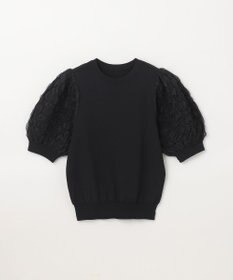 GRACE CONTINENTAL シアーハーフニットトップ