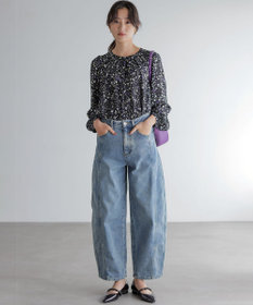 組曲 L 【加藤ローサさん着用】ライトデニムカーブパンツ