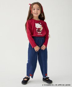 ANY KIDS 【ハローキティ×ANY KIDS】アップリケ 長袖Tシャツ