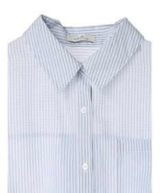 earth music&ecology 袖スリットリボンロングシャツ