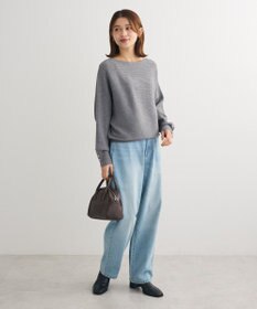 Green Parks もちやわ袖釦ドルマンニットプルオーバー