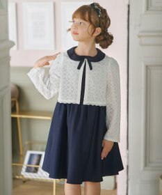 組曲 KIDS 【110-140㎝】レーシージャケット＆ワンピース セット