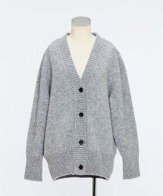 TOQUE 〈大草直子さんアドバイザー〉ベビーアルパカ×ウール縮絨ニットカーディガン