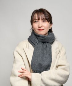 MOONBAT プラスムーンバット (+moonbat) カシミヤ100％無地マフラー 洗える 190㎝×30㎝