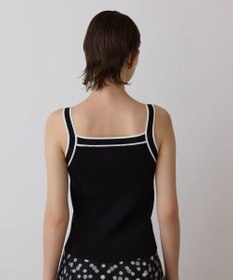 GRACE CONTINENTAL バイカラーリブニットトップ