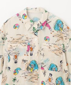 GRACE CONTINENTAL リゾートプリントシャツ