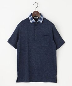 JOSEPH ABBOUD 【リネン素材/清涼感/吸水速乾】リネンハニカム 半袖 ポロシャツ