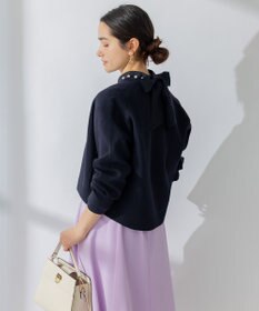 組曲 【セットアップ対応・前後着用可】ニュアンスシフォン ブラウス